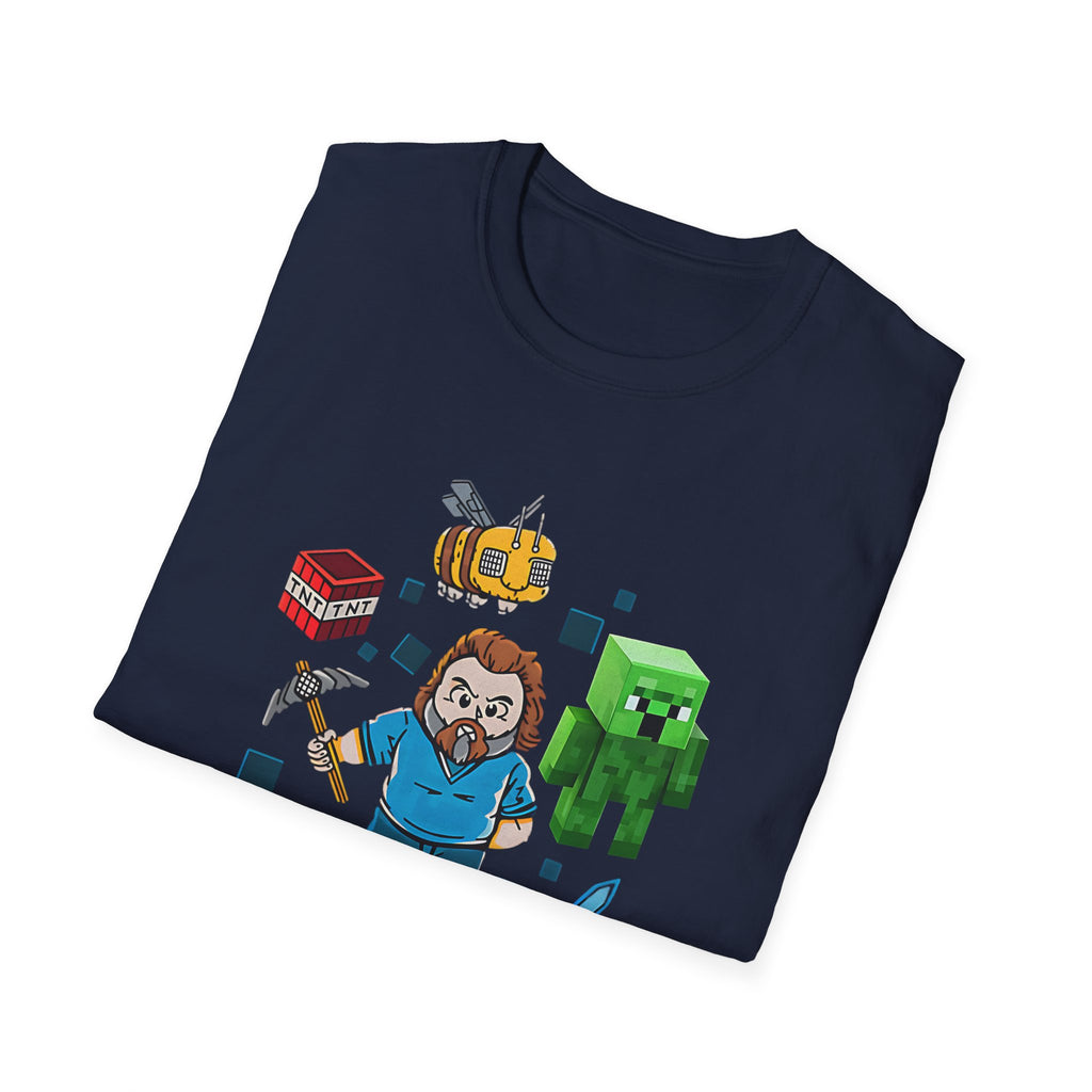 Pop Culture Mining & Crafting Funny Gaming T-Shirt