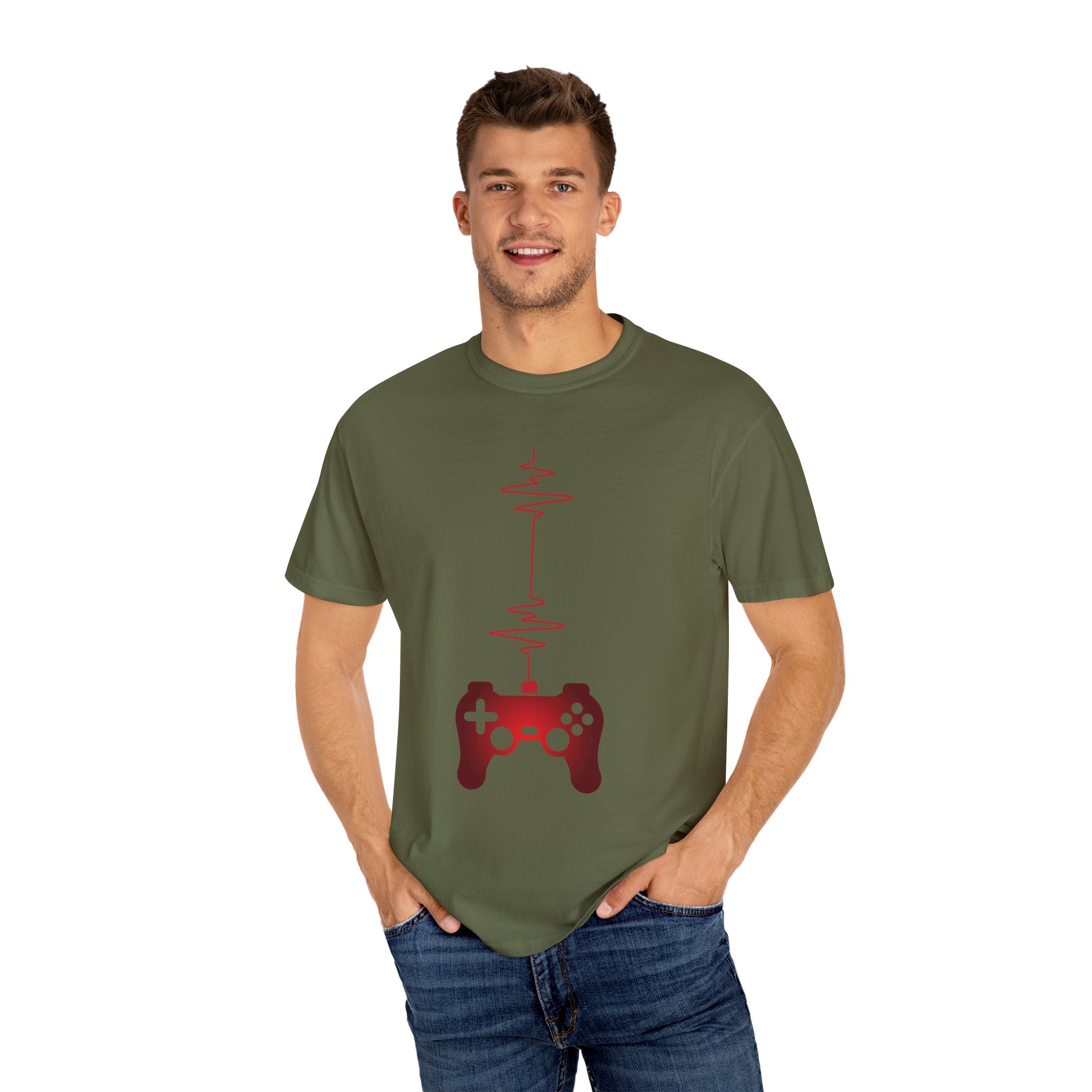 I Love Gaming Heartbeat Gamer T-shirt