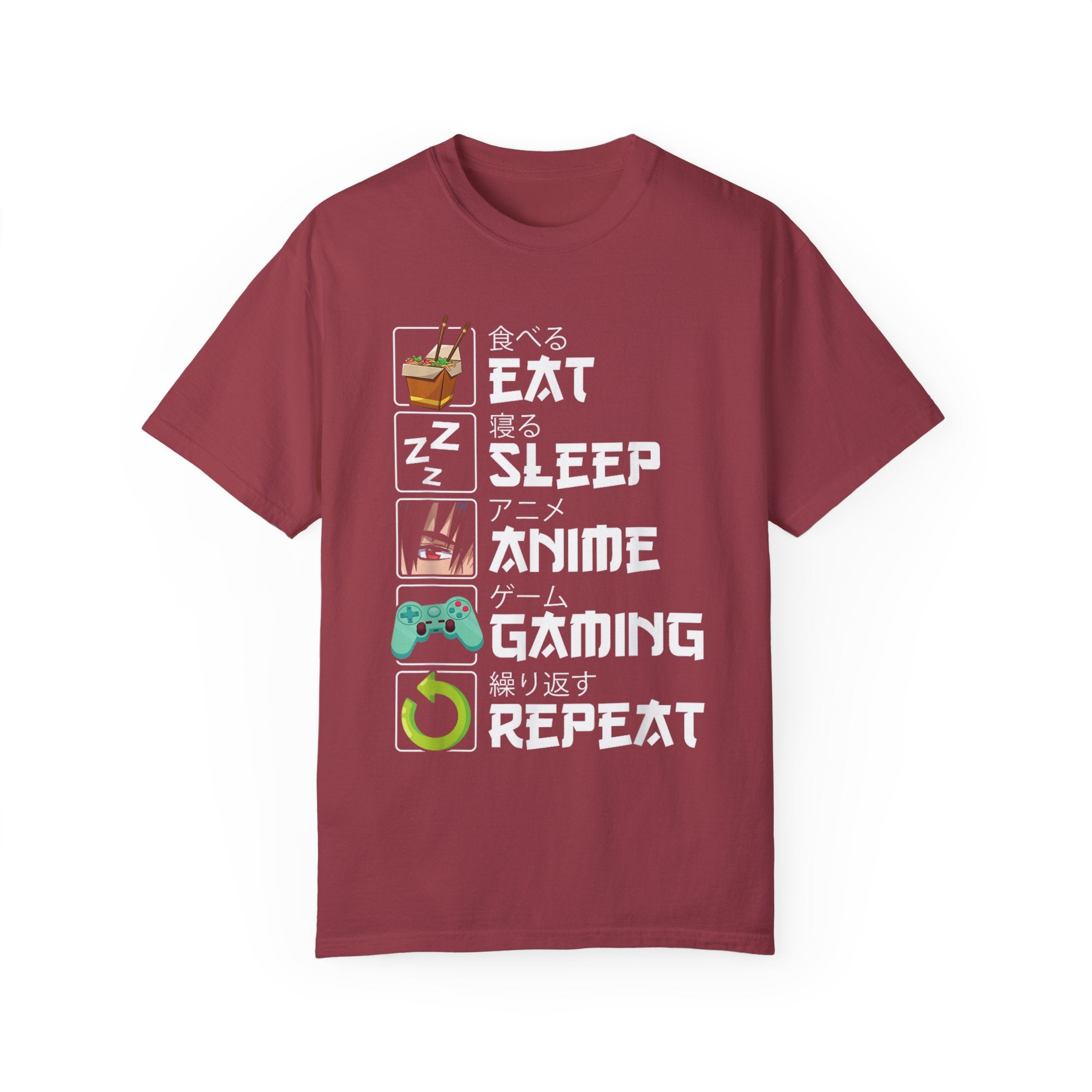Eat Sleep Anime Gaming Repeat Anime Gaming T-shirt