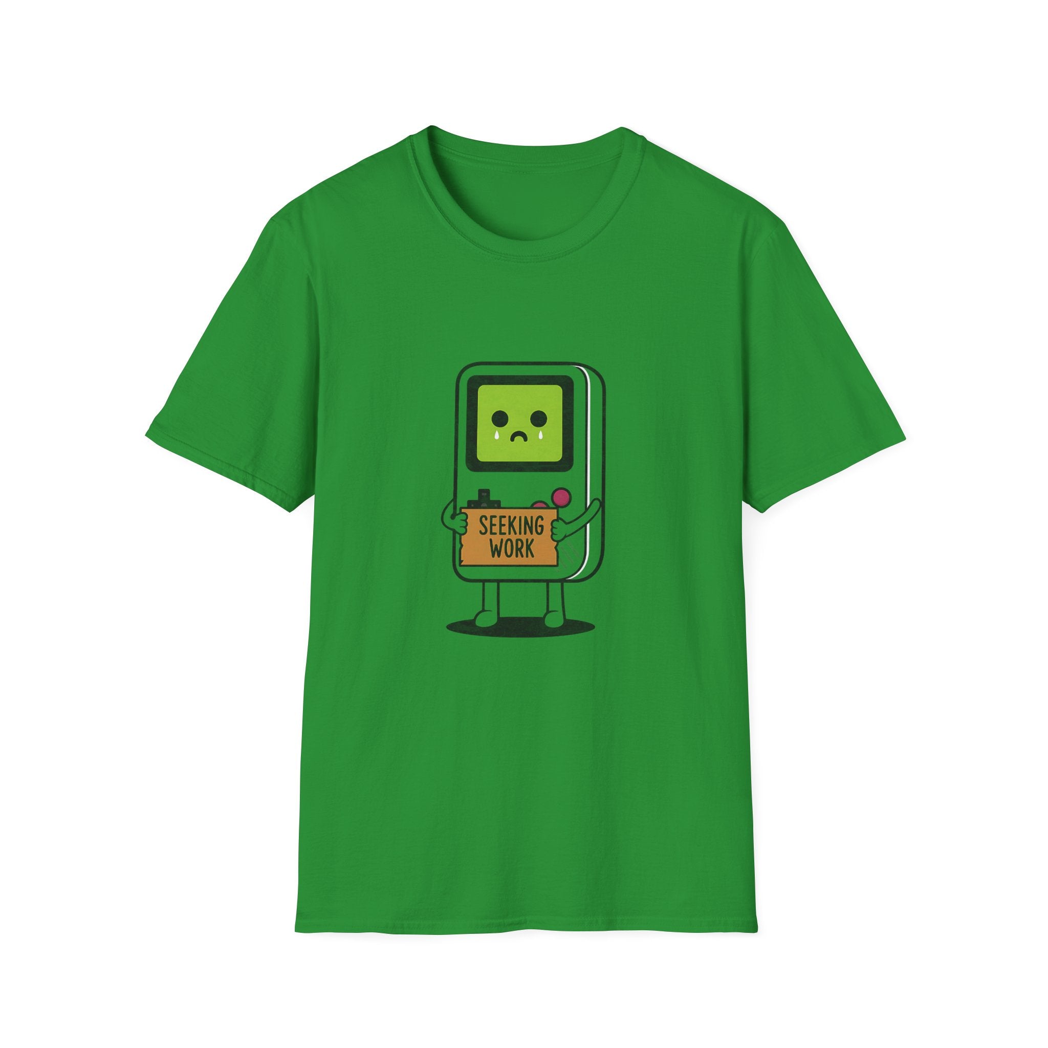Seeking Work Funny Unemployed Retro Gamer T-Shirt