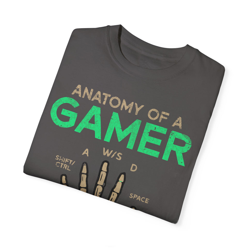 Anatomy of a Gamer – Skeleton Hand with Keyboard Gaming T-shirt