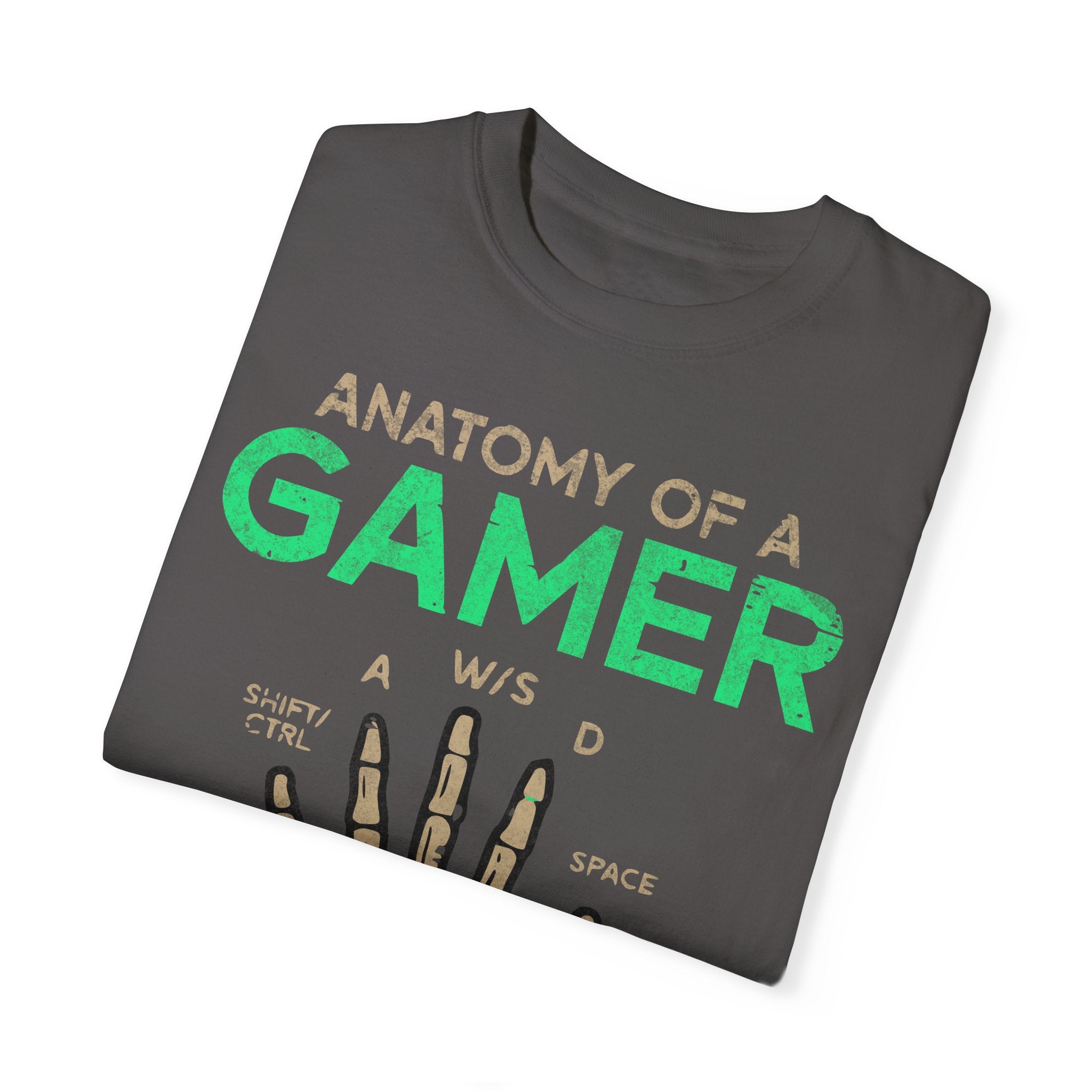 Anatomy of a Gamer – Skeleton Hand with Keyboard Gaming T-shirt
