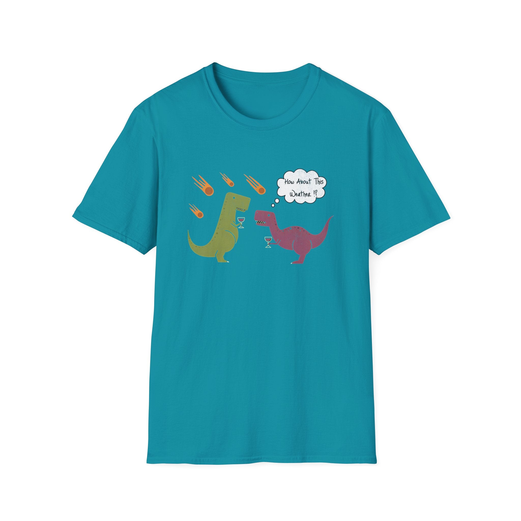 Funny T-Rex How About This Weather? Dino Puns T-Shirt