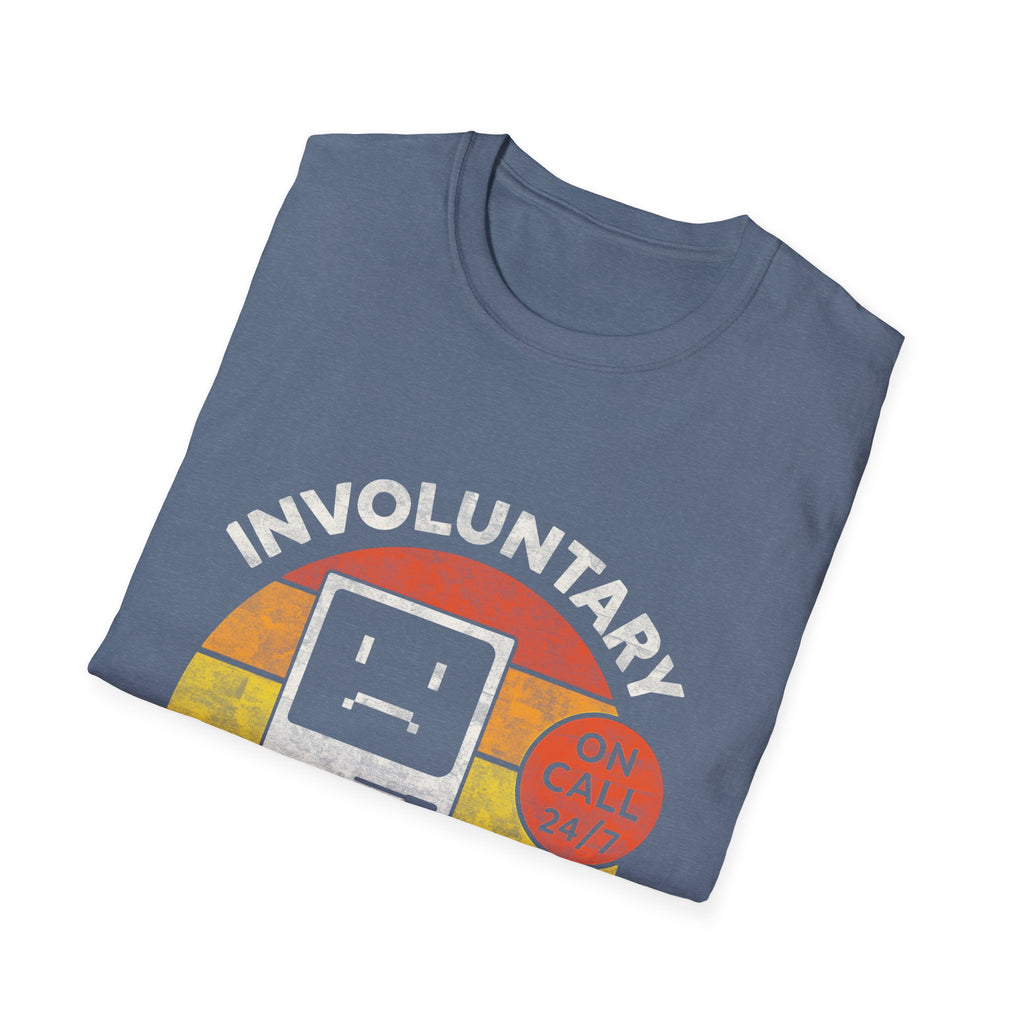 Involuntary Tech Support Funny Retro 80s Computer T-shirt