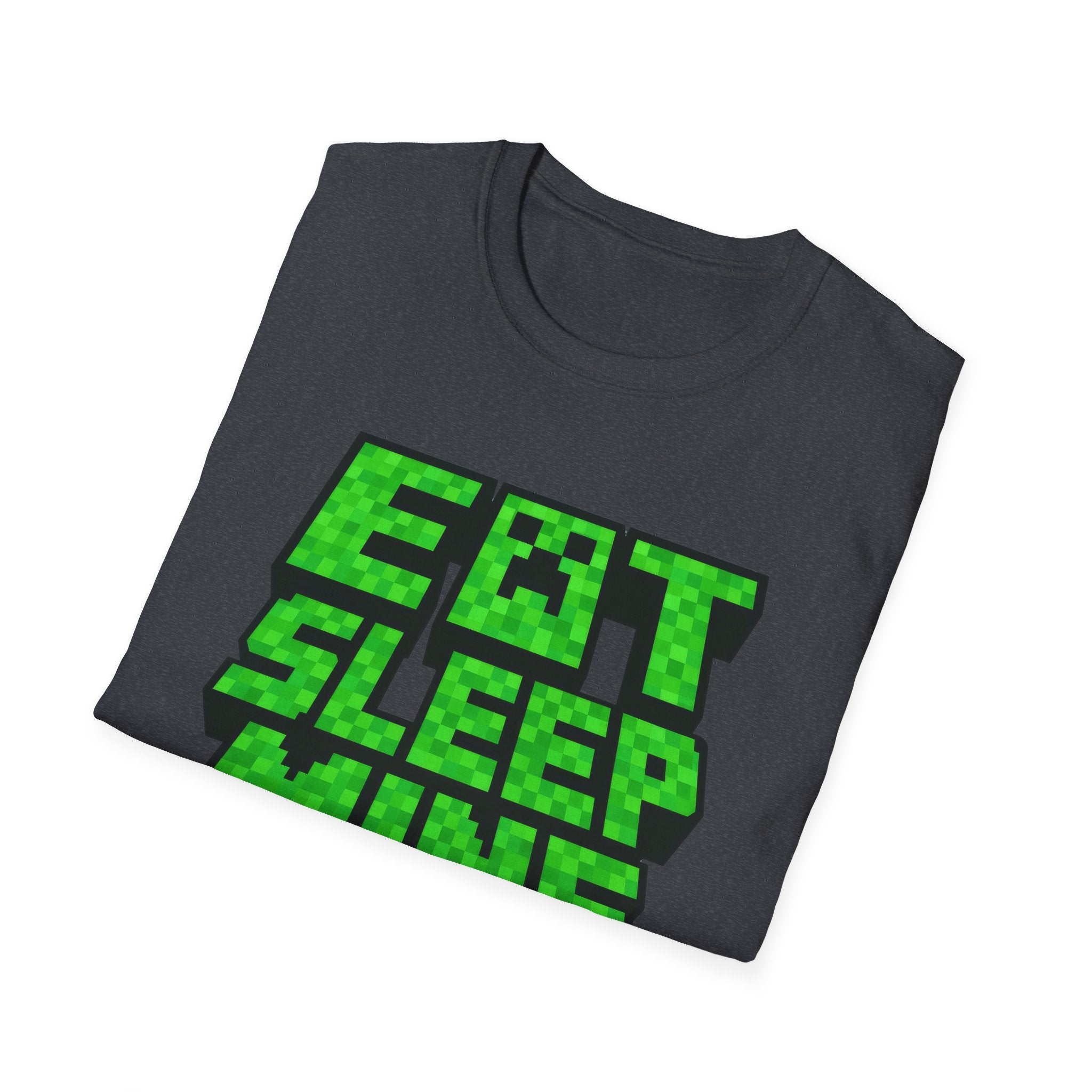 Funny Miner Gamer Eat Sleep Mine Repeat T-shirt