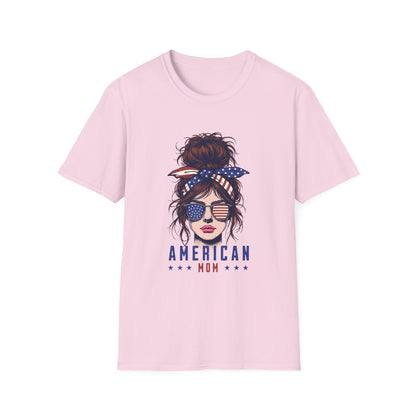 4th of July Gifts for Mothers American Mom T-shirt