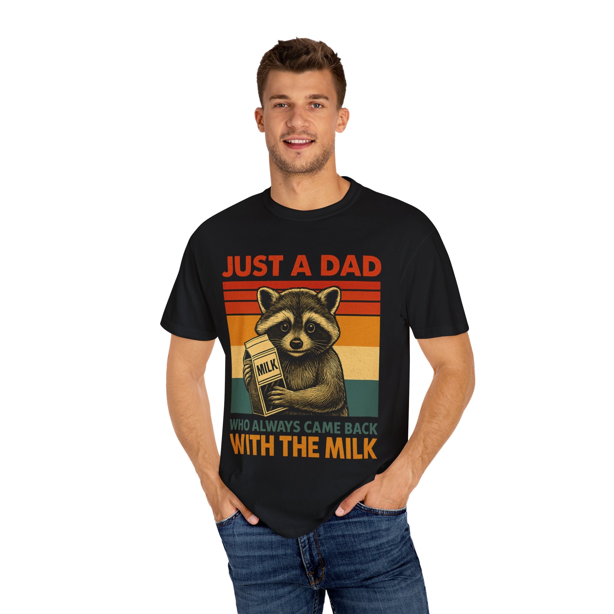 Just a Dad Who Always Came Back with the Milk – Father’s Day T-shirt