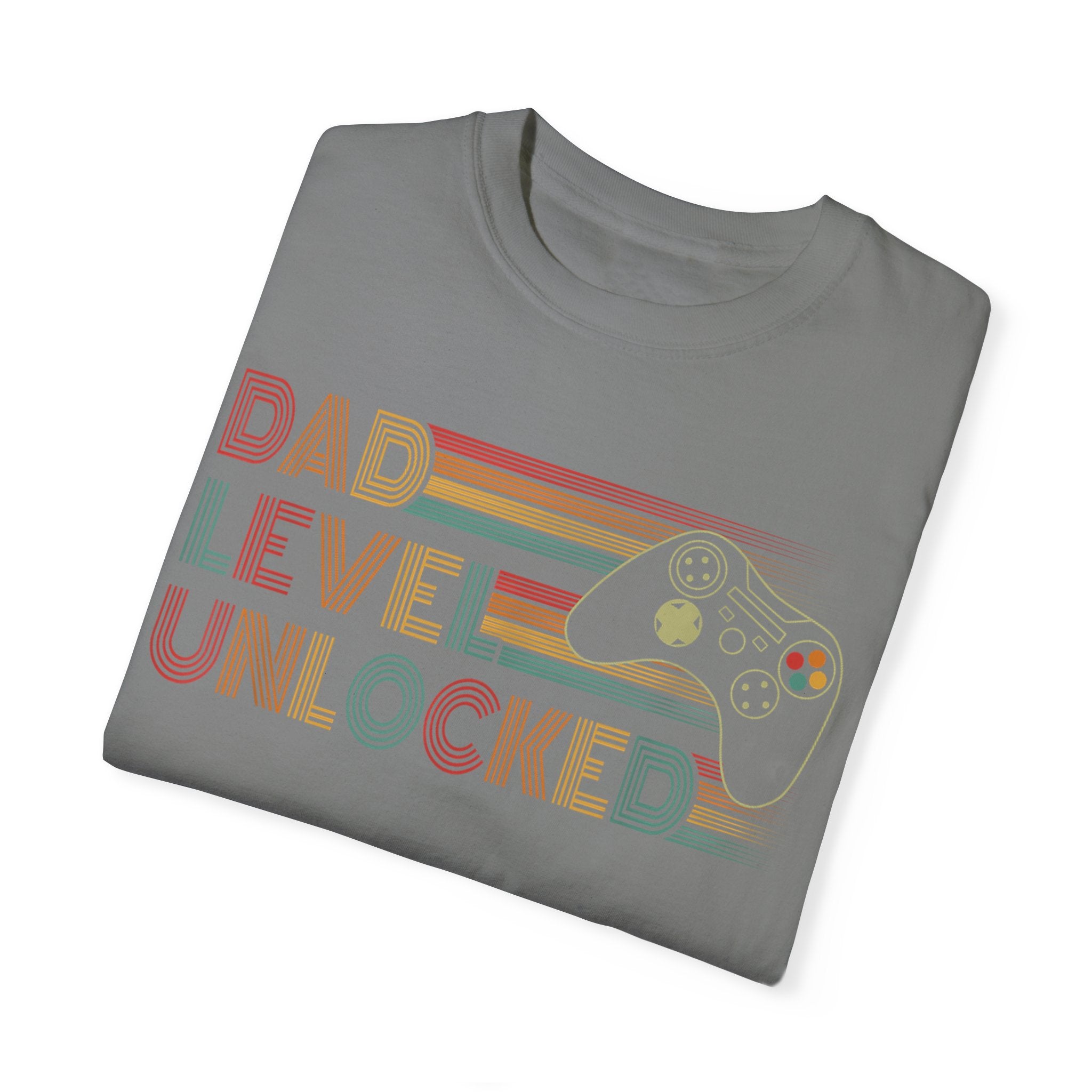 Dad Level Unlocked Retro Gaming Dad T-shirt