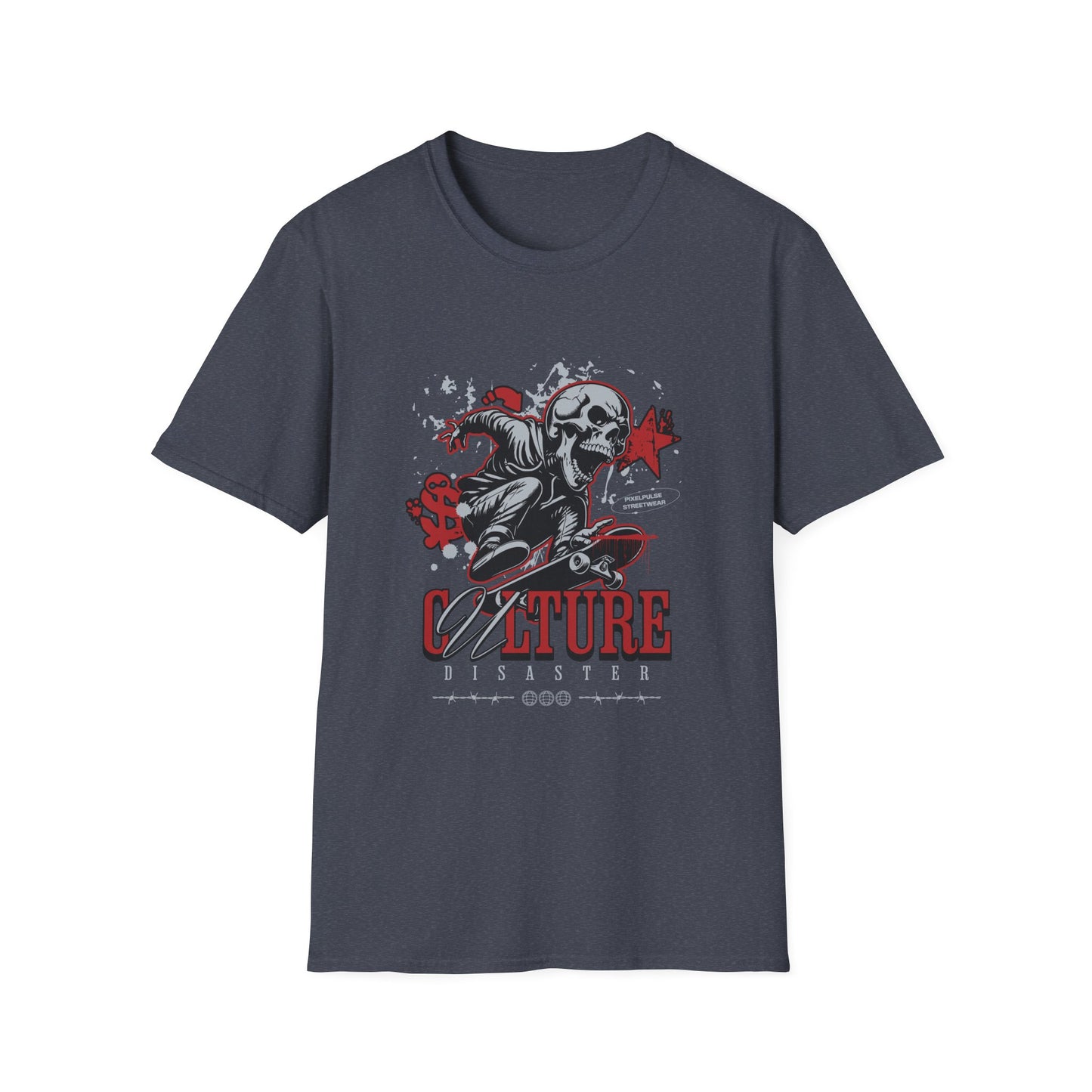 Culture is a Disaster Streetwear Funny Skull T-Shirt