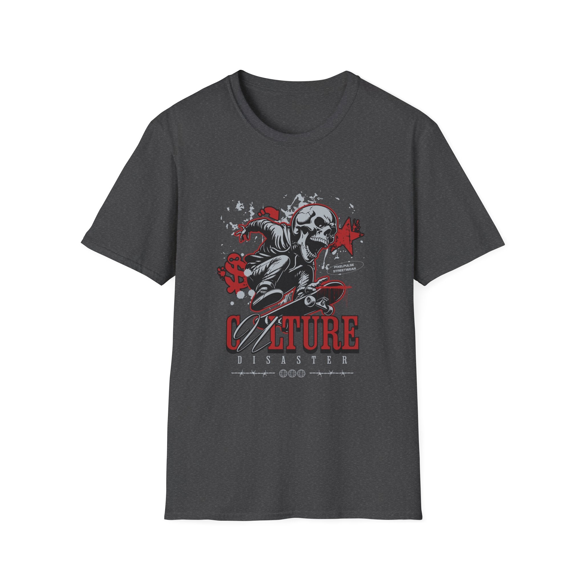 Culture is a Disaster Streetwear Funny Skull T-Shirt
