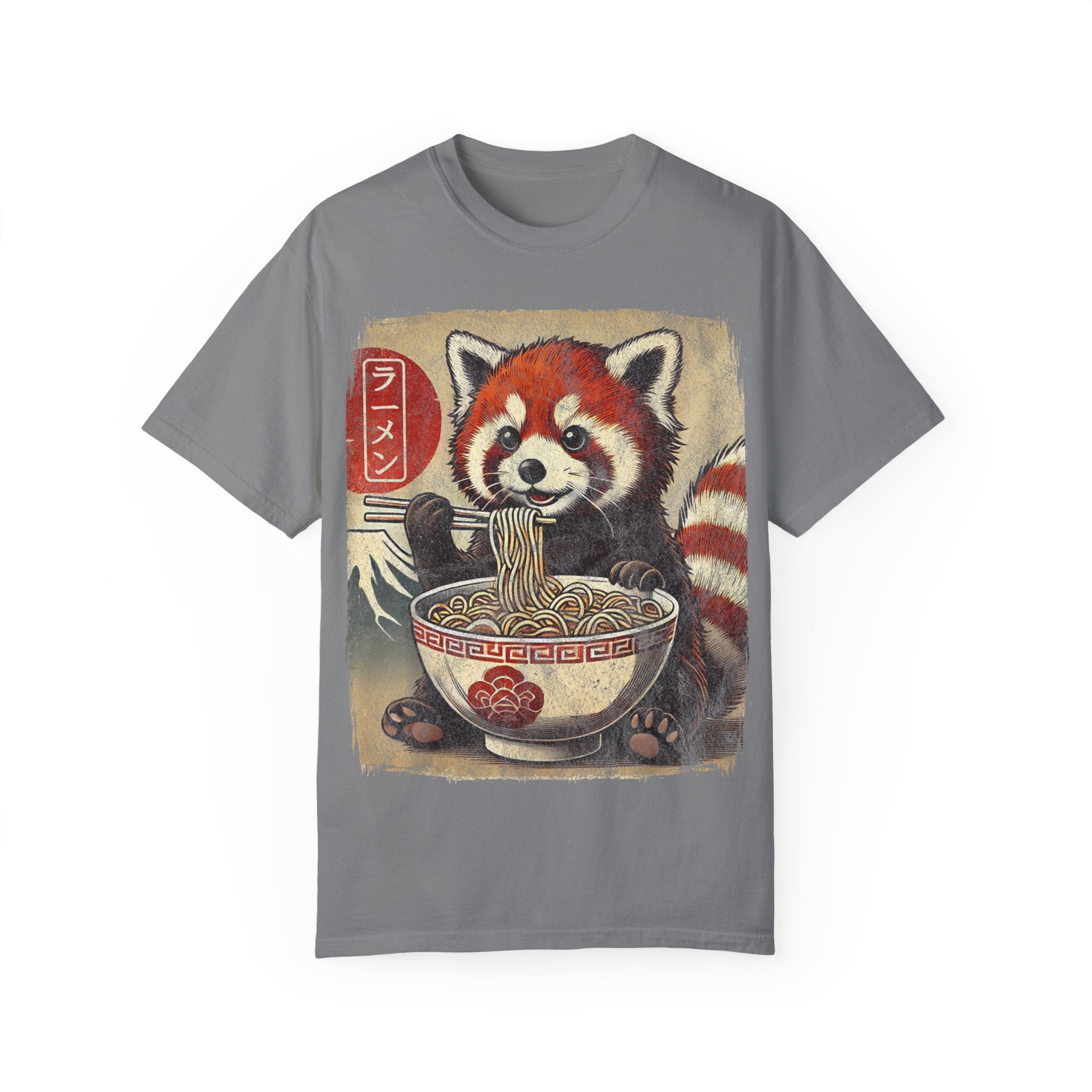 Ramen Time – Japanese Anime Red Panda T-shirt