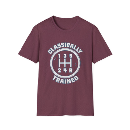 Classically Trained Stick Shift Hot Rod Gearhead Vintage Car T-Shirt