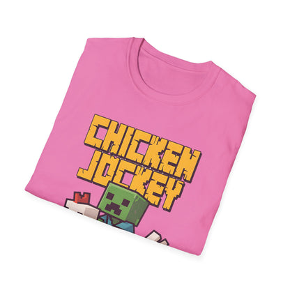 Retro Gamer Miner Chicken Jokey Funny Gaming T-Shirt