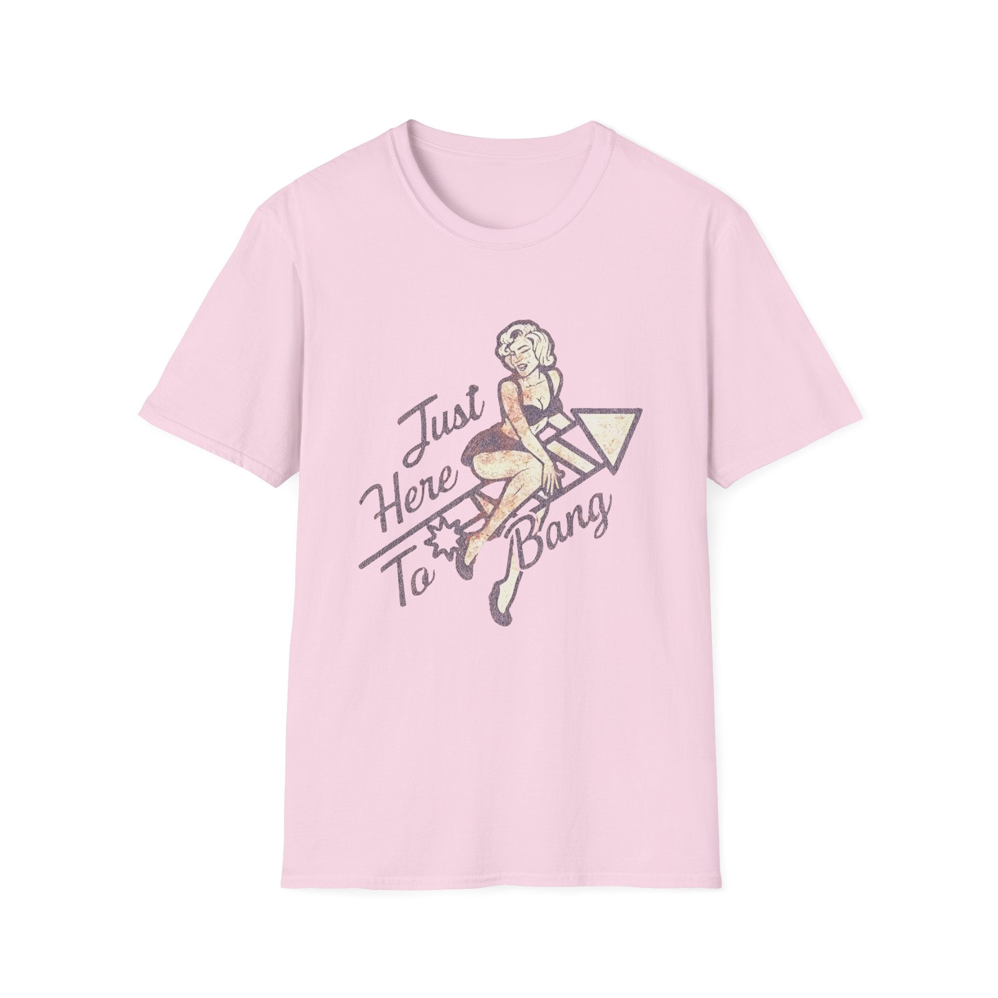 Just Here to Bang Firecrackers 4th of July Adult T-shirt