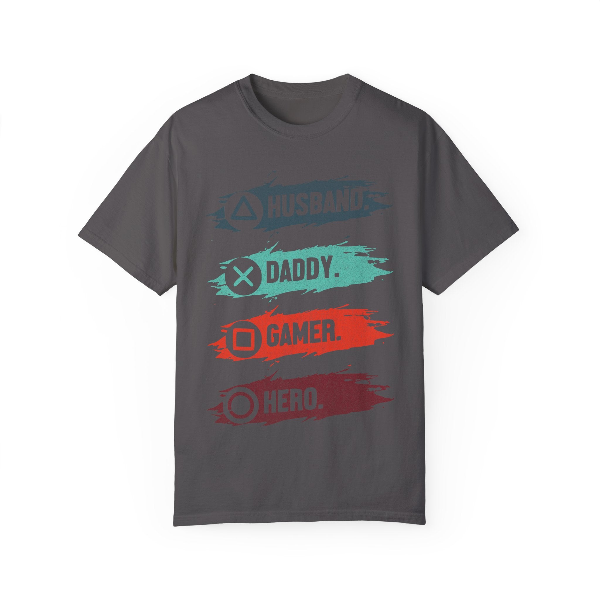 Husband Daddy Gamer Hero Funny Dad Gamer T-shirt