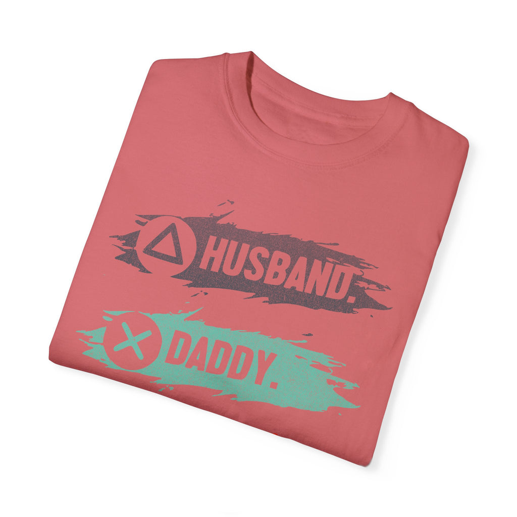 Husband Daddy Gamer Hero Funny Dad Gamer T-shirt