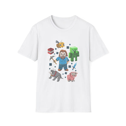 Pop Culture Mining & Crafting Funny Gaming T-Shirt
