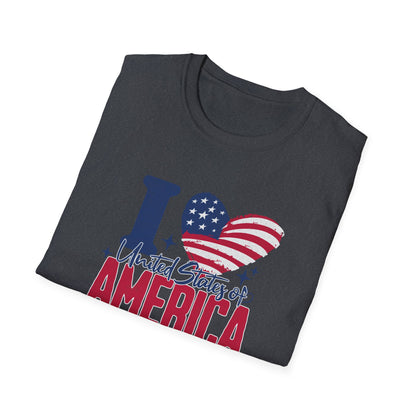 I Love United States of America 4th of July T-Shirt