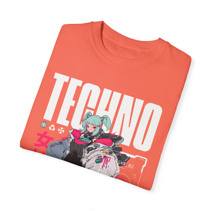 Techno Anime Girl T-shirt