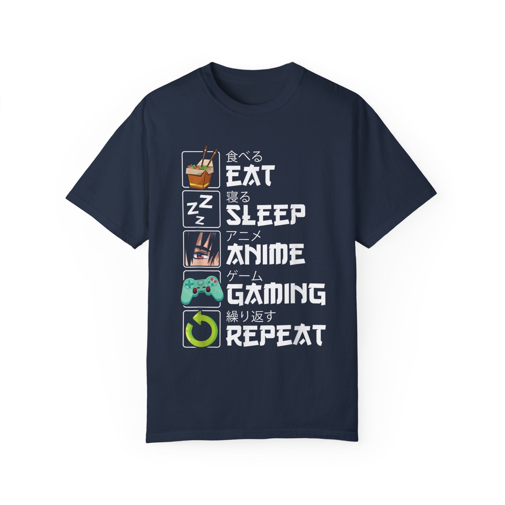 Eat Sleep Anime Gaming Repeat Anime Gaming T-shirt