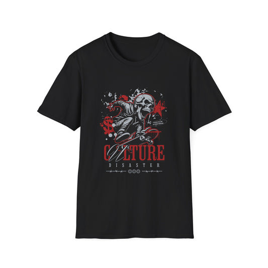 Culture is a Disaster Streetwear Funny Skull T-Shirt