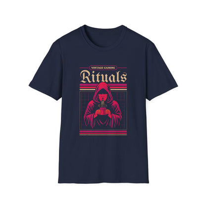 Vintage Gaming Rituals Retro Old School Gamer T-Shirt