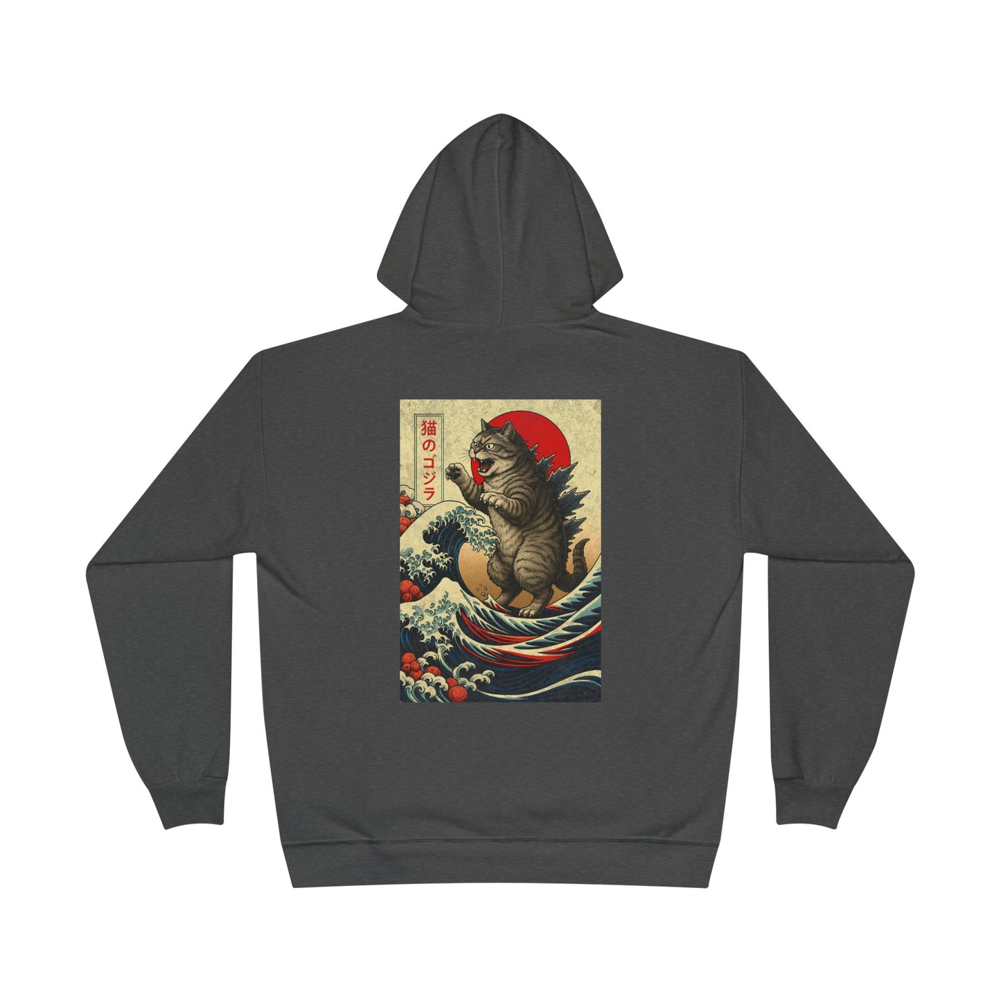 Kaiju Japan Streewear Catzilla Anime Godzilla Cat Hoodie