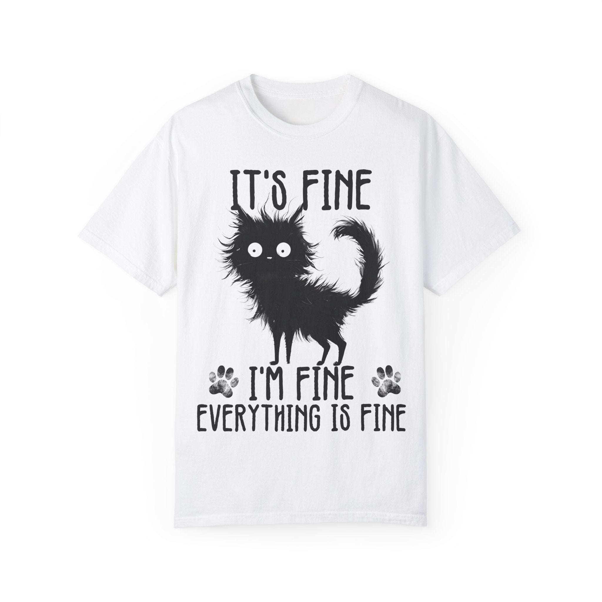 I’m Fine, It’s Fine, Everything Is Fine Funny Cat Kitten T-Shirt