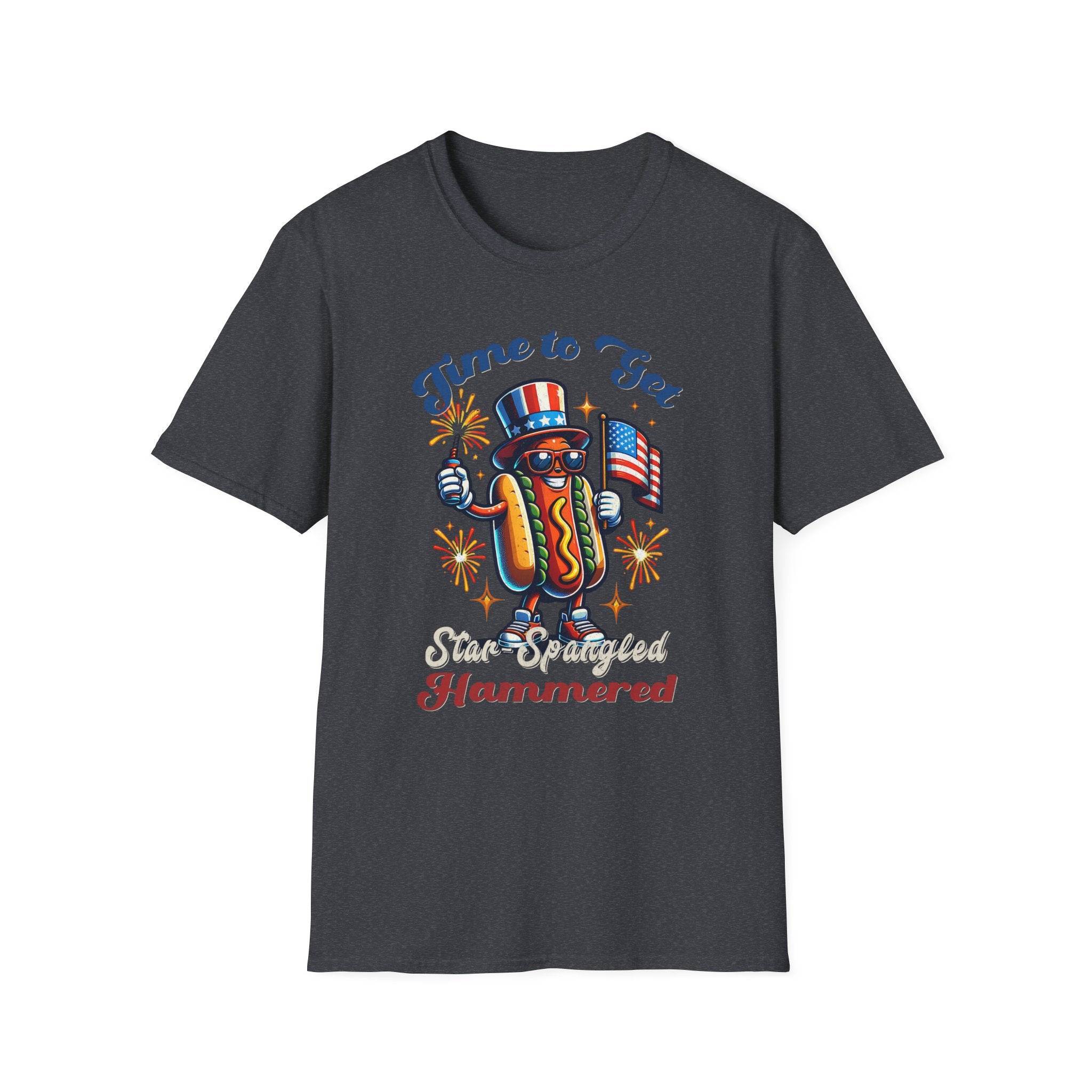 BBQ Hotdogs & Star-Spangled Shenanigans 4th of July T-shirt