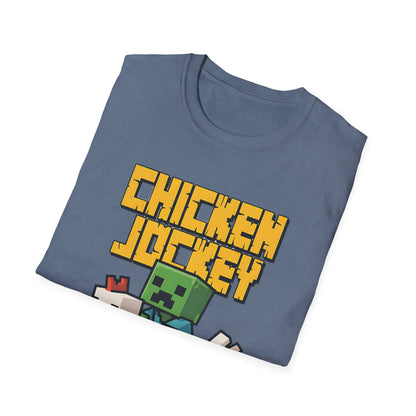 Retro Gamer Miner Chicken Jokey Funny Gaming T-Shirt