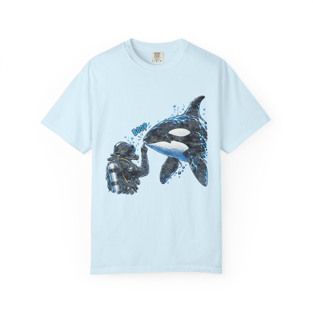 Orca Boop Snoot Shirt, Scuba Diver T Shirt, Killer Whale Tee, Ocean Lover Gift, Marine Biology Shirt | Comfort Colors® T-Shirt