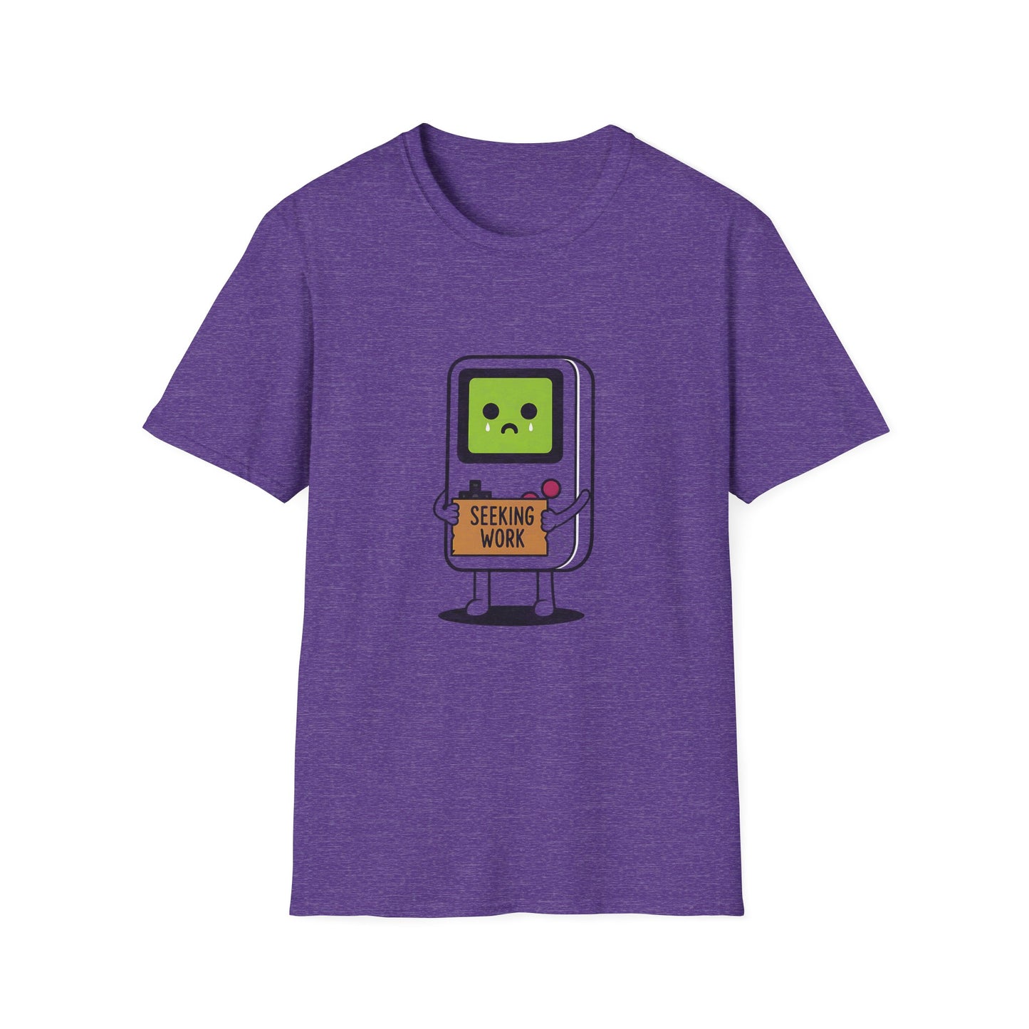 Seeking Work Funny Unemployed Retro Gamer T-Shirt