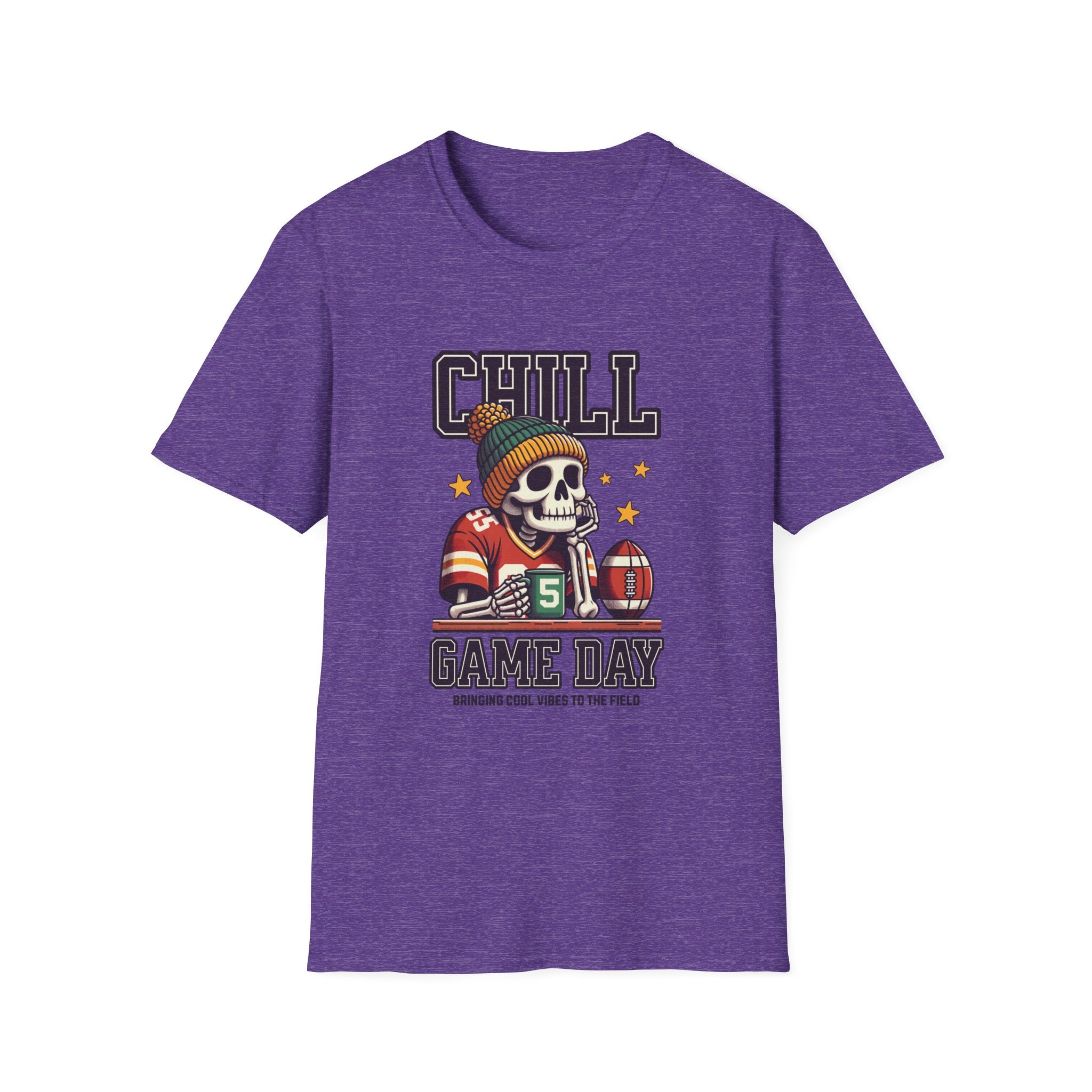 Coffee, Chill & Game Day Football Season T-Shirt
