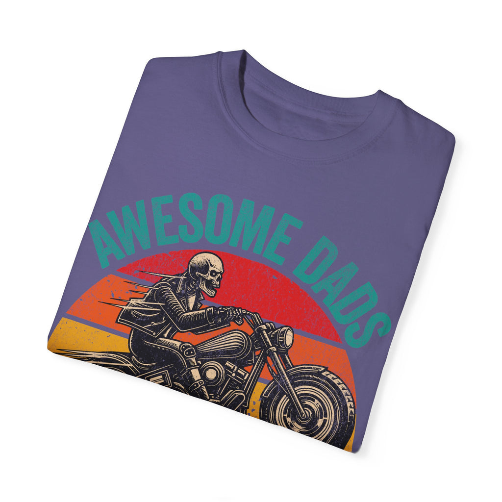 Awesome Dads Have Tattoos and Bikes – Father’s Day Biker T-shirt