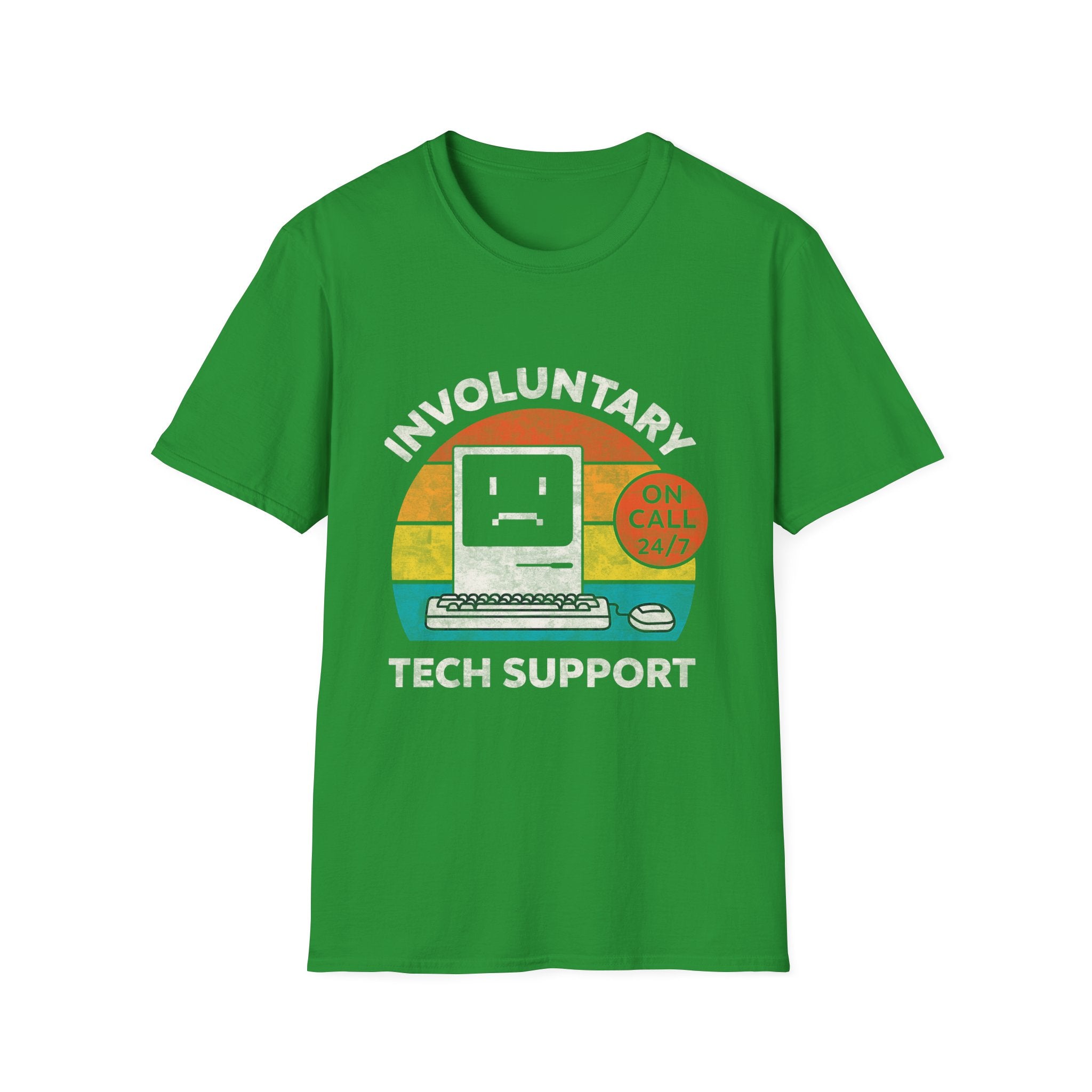 Involuntary Tech Support Funny Retro 80s Computer T-shirt