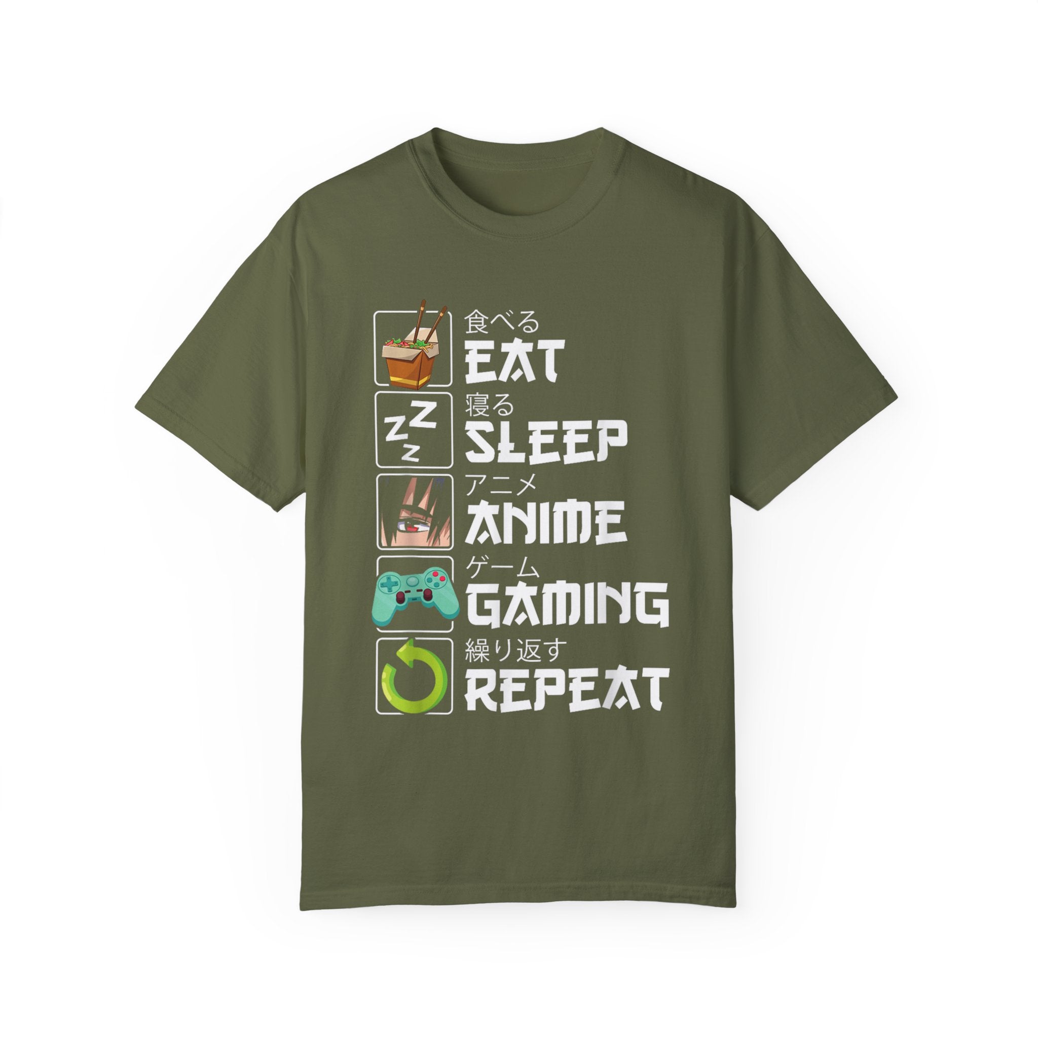Eat Sleep Anime Gaming Repeat Anime Gaming T-shirt