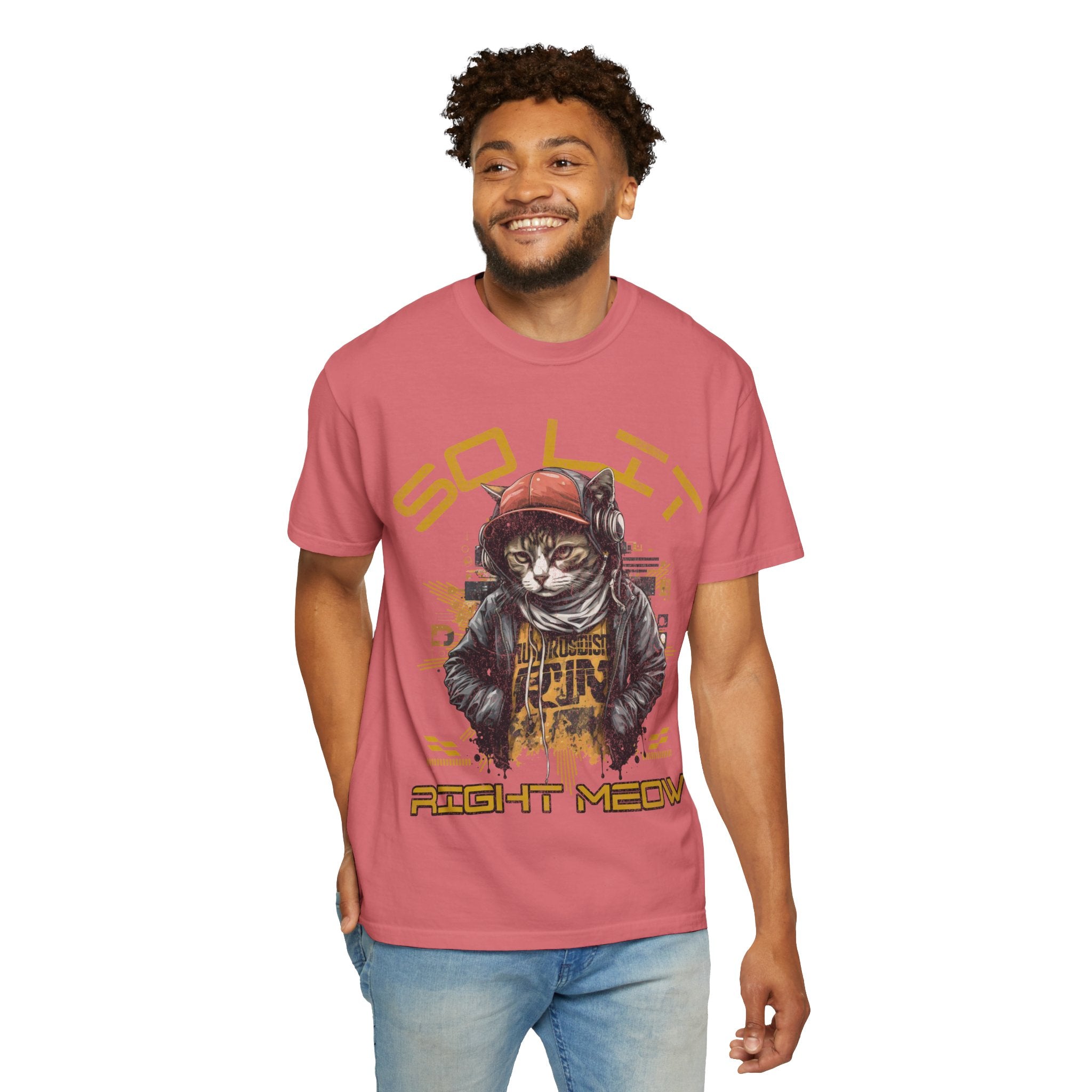 So Lit Right Meow Funny Cat Streetwear T-Shirt