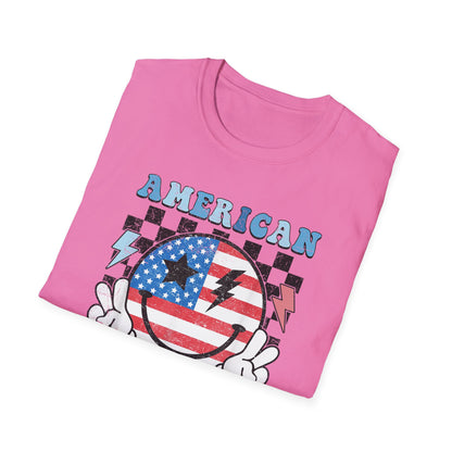 Vintage Peace Sign American Girl T-shirt