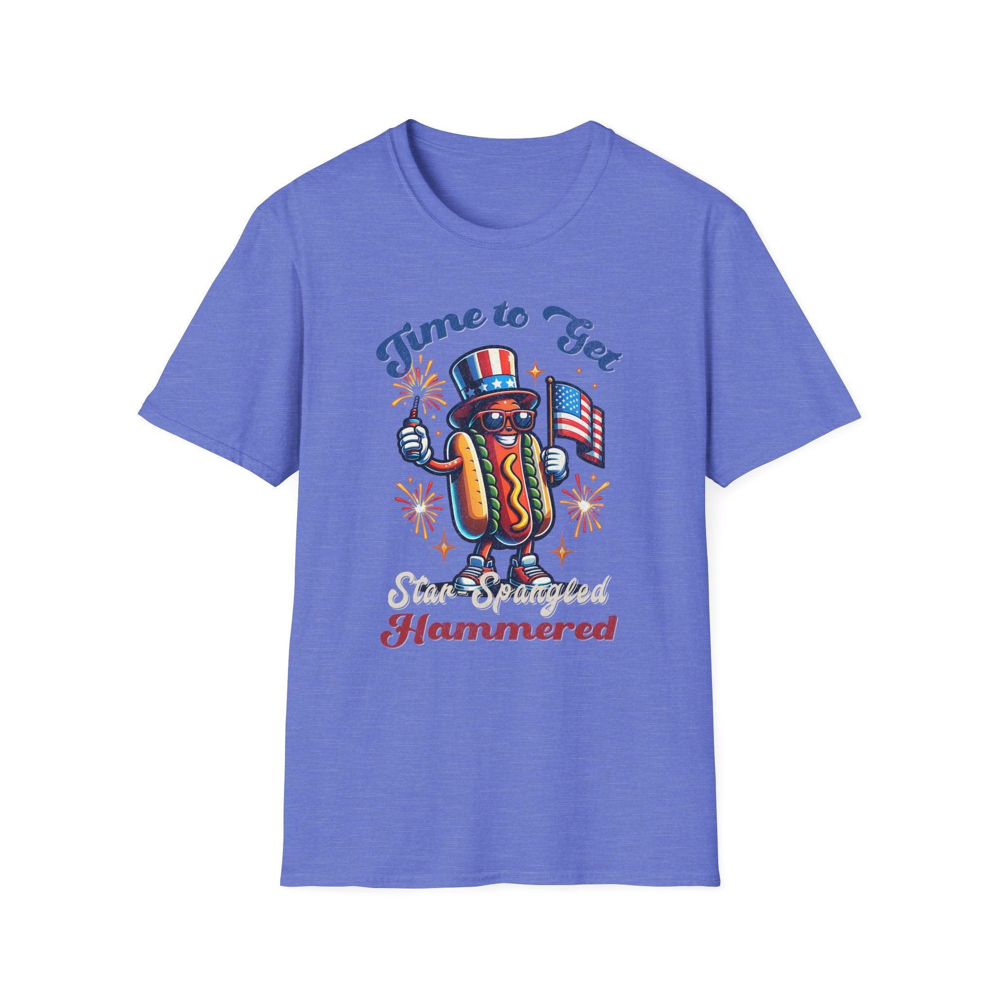 BBQ Hotdogs & Star-Spangled Shenanigans 4th of July T-shirt
