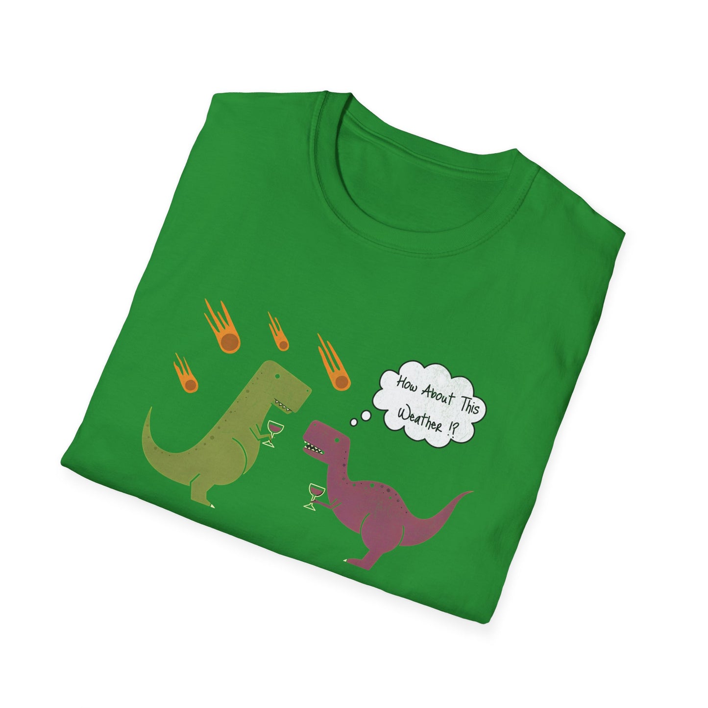 Funny T-Rex How About This Weather? Dino Puns T-Shirt