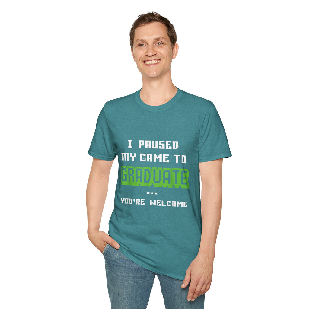 I Paused My Game to Graduate Gamer Graduation T-shirt