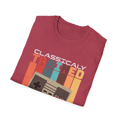Retro Classically Trained on 8-Bit Quests Gamer T-Shirt
