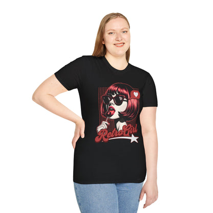 Good vibes Vintage 80s Old School Retro Girl T-Shirt