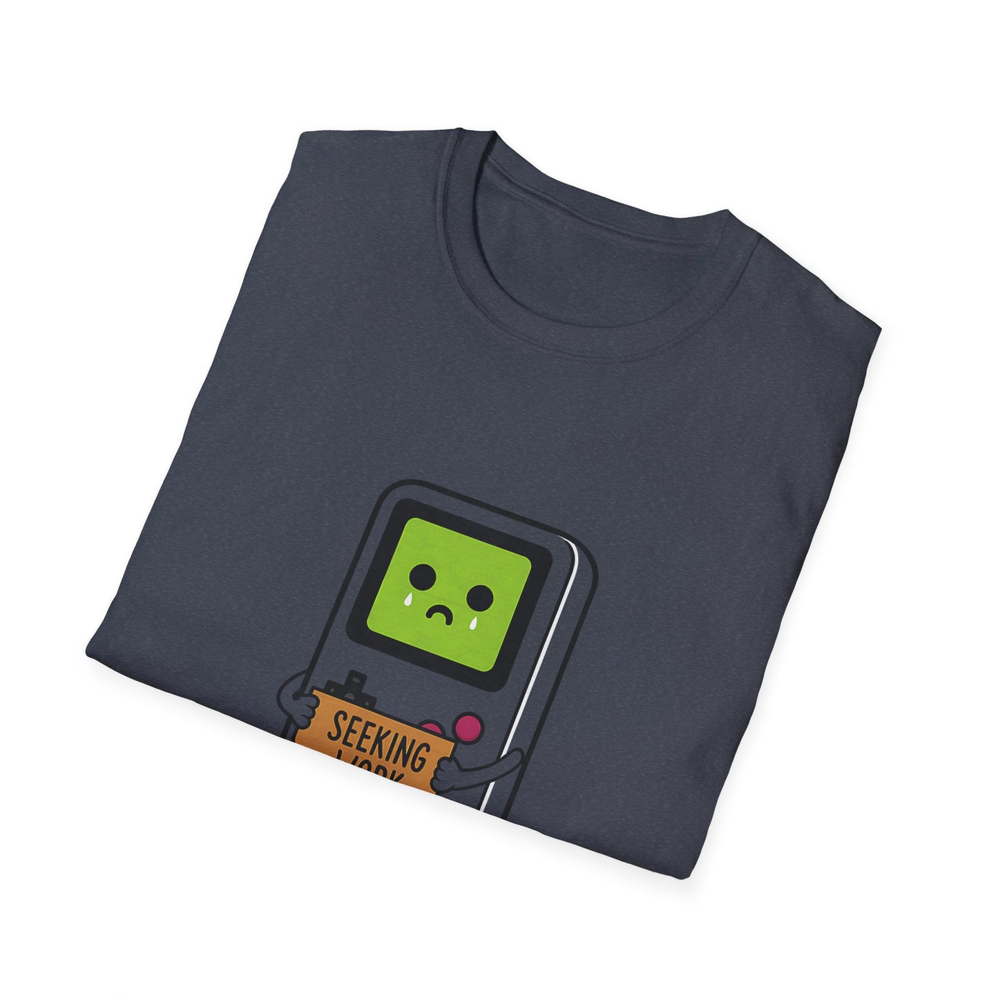 Seeking Work Funny Unemployed Retro Gamer T-Shirt