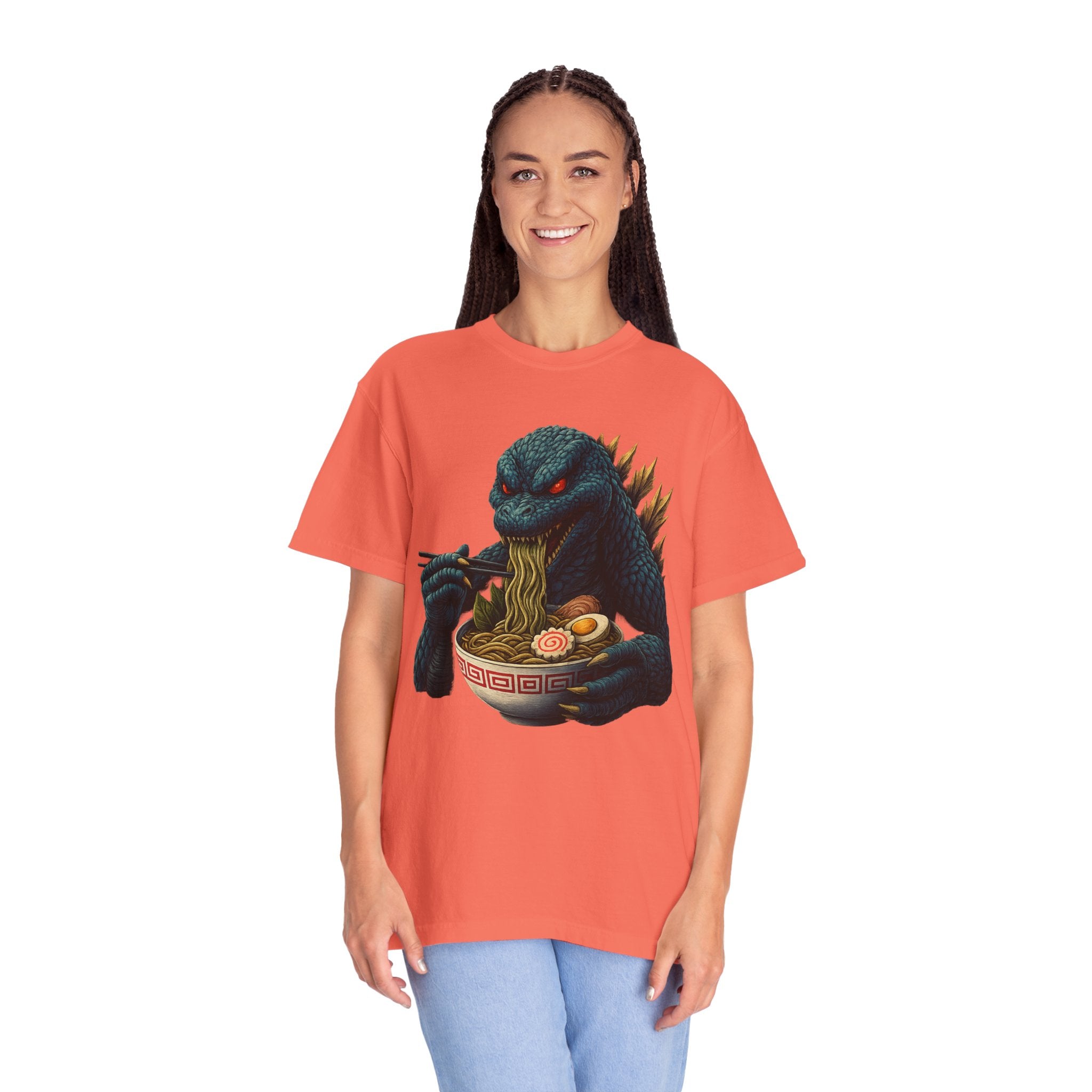 Kaiju Godzilla Eating Ramen T-shirt