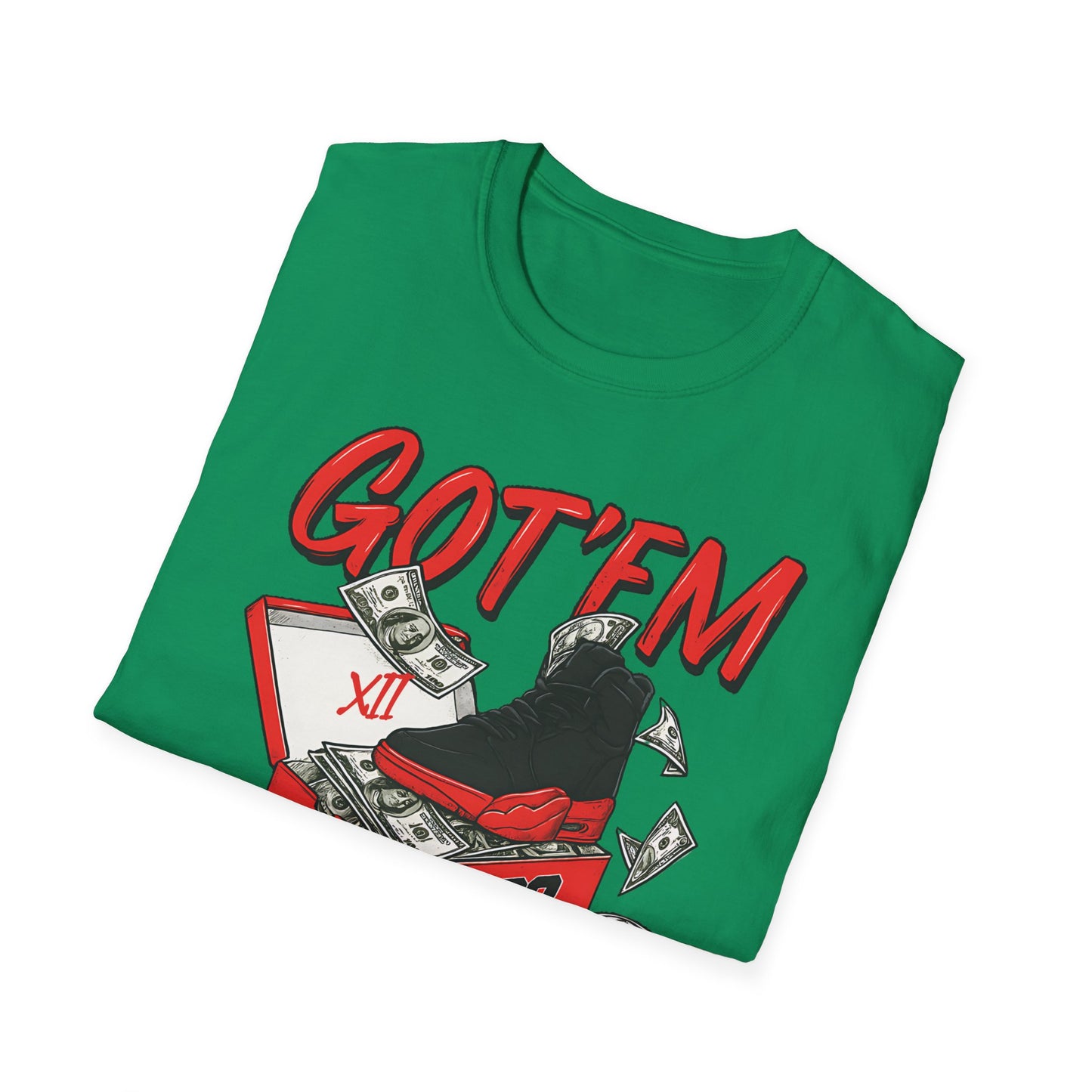 Streetwear Match Jordan 12 Retro Flu Game - XII Graffiti Sneakerhead T-Shirt