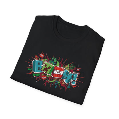 Funny Mining Gamer Pixel Boom Gaming Miner T-Shirt