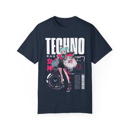 Techno Anime Girl T-shirt
