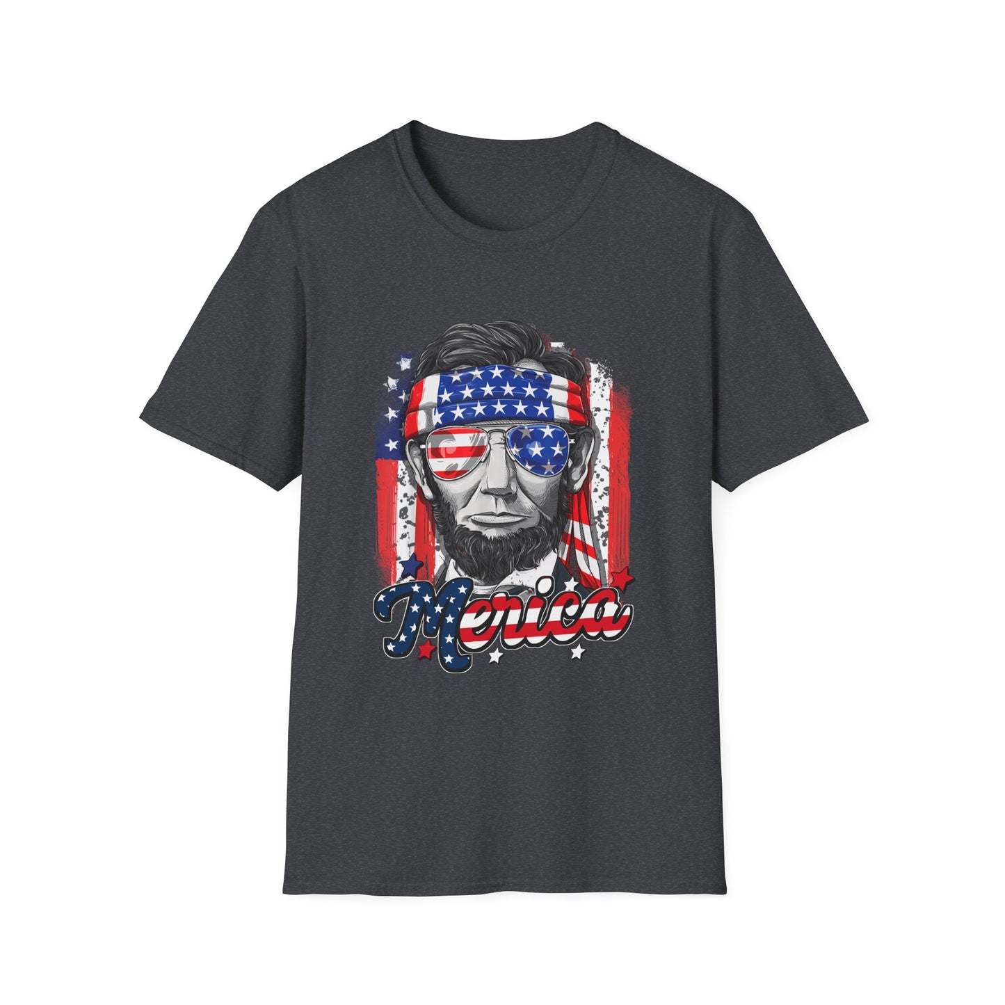 US Abe President Lincoln Merica 4th of July T-Shirt