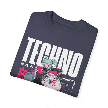 Techno Anime Girl T-shirt
